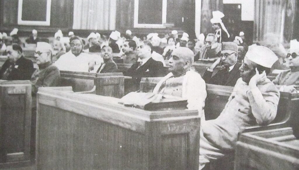 The Constituent Assembly of India in session